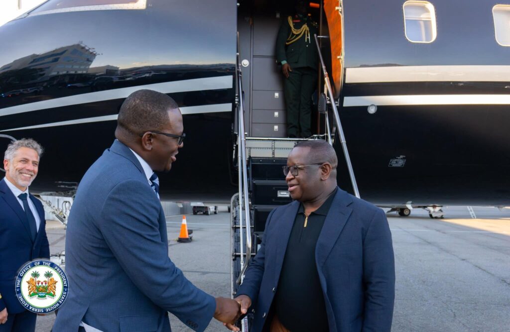 President Julius Maada Bio and Amb Imran Kanu